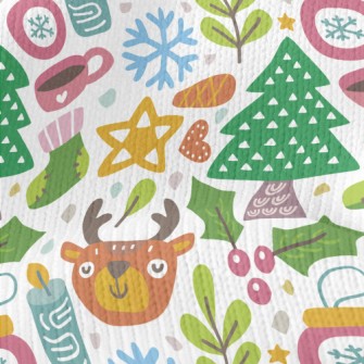 Cute Reindeer Celebrating Chri Stretch Jersey