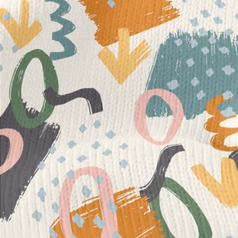 Abstract Watercolor Style Stretch Jersey