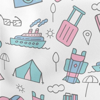 Various Means Of Travel Lightweight Cotton Poplin