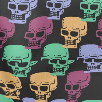 Funny Expression Skull Lightweight Cotton Poplin