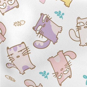 Despicable Cat With Colorful E Lightweight Cotton Poplin