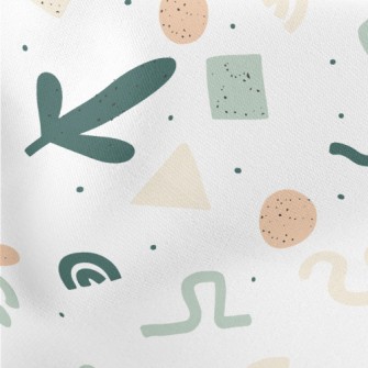 Weird Abstract Lines Lightweight Cotton Poplin