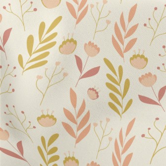 Fairy Garden Flowers Lightweight Cotton Poplin