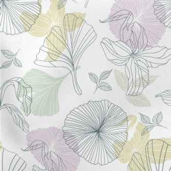 Coil Shadow Flower Lightweight Cotton Poplin