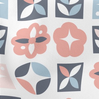 Weird Round Flower Shape Lightweight Cotton Poplin