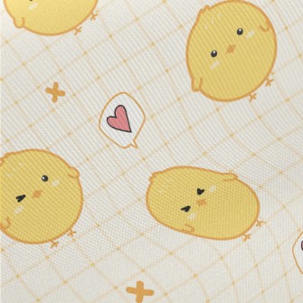 Cute Chick Says Hello Midweight Cotton Poplin