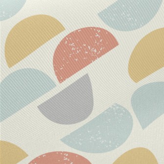 Semicircle Geometric Figure Midweight Cotton Poplin