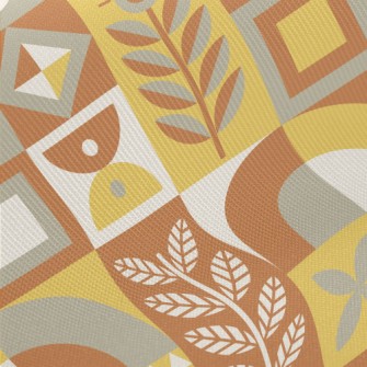 Square Combination Flowers Midweight Cotton Poplin