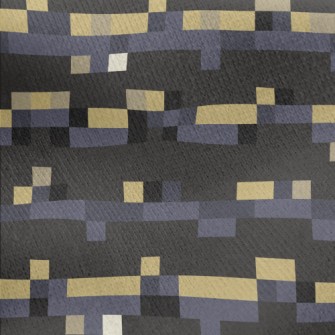 Cartoon Retro Wave Pattern Jersey Backed Fleece