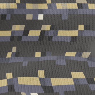 Cartoon Retro Wave Pattern Stretch Jersey