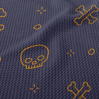 Cute Line Bones Birdseye Piqué