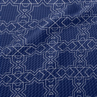 Exotic Geometric Patterns Birdseye Piqué