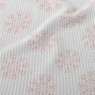 Pink Kaleidoscope Pattern Birdseye Piqué