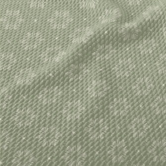 Elegant Green Diamond Birdseye Piqué