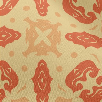 Three Color Graffiti Pattern Chiffon