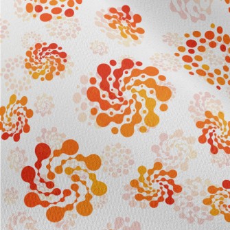 Orange Gradient Graffiti Chiffon