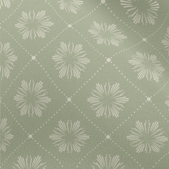 Elegant Green Diamond Chiffon