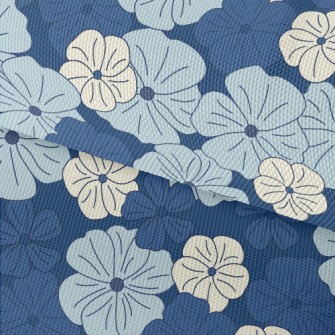 Beautiful Hand Drawn Blue Flow Waterproof Oxford