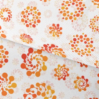 Orange Gradient Graffiti Waterproof Oxford