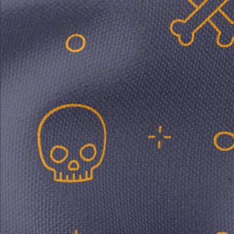 Cute Line Bones Waterproof Canvas