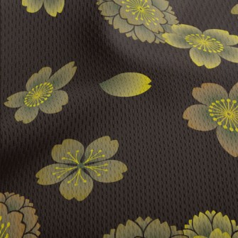 Beautiful Cherry Blossom Patte Athletic Mesh Flat Back