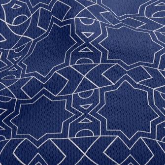 Exotic Geometric Patterns Athletic Mesh Flat Back