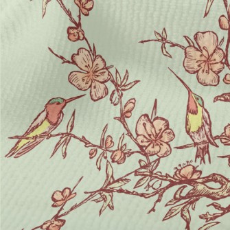 Hand Drawn Hummingbird And Che Terry