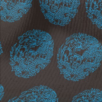 Blue Line Chinese Dragon Terry