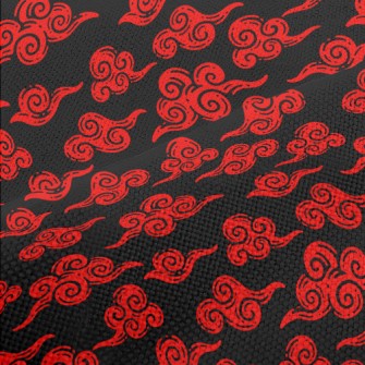 Retro Red Clouds Performance Linen