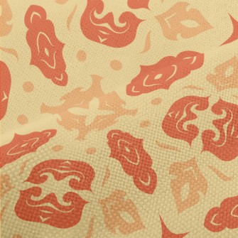 Three Color Graffiti Pattern Performance Linen