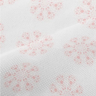 Pink Kaleidoscope Pattern Performance Linen