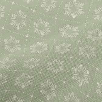 Elegant Green Diamond Performance Linen