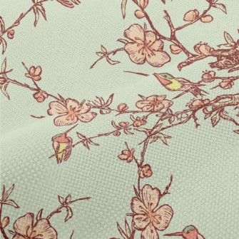 Hand Drawn Hummingbird And Che Performance Linen