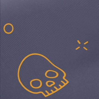 Cute Line Bones Twill