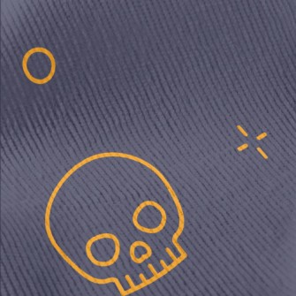 Cute Line Bones Standard Corduroy