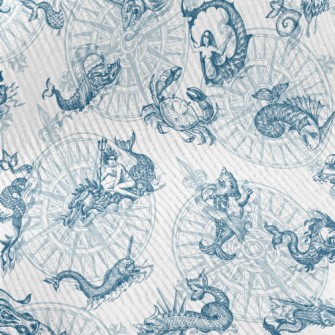 Vintage Hand Drawn Sea Monster Standard Corduroy