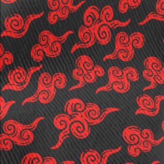 Retro Red Clouds Standard Corduroy