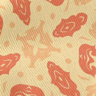 Three Color Graffiti Pattern Standard Corduroy