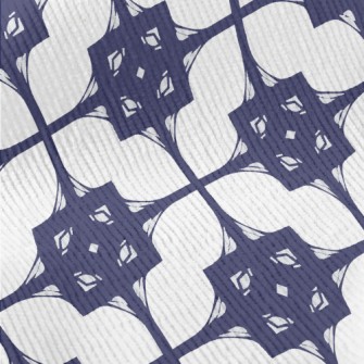 Blue Mosaic Decoration Standard Corduroy