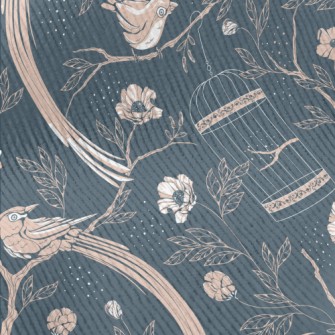Retro Fantasy Garden Standard Corduroy