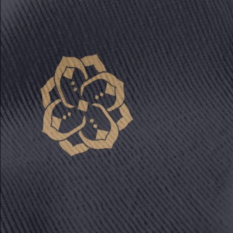 Modern Golden Flowers Standard Corduroy
