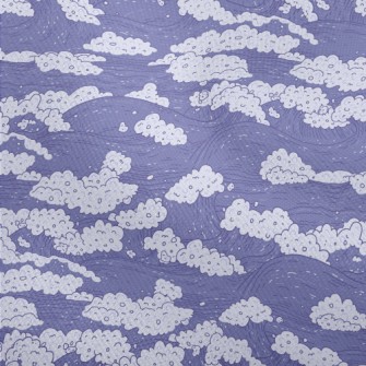 Hand Drawn Purple Waves Dobby