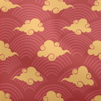 Red Circle With Clouds Dobby