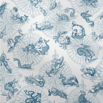 Vintage Hand Drawn Sea Monster Dobby