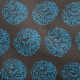 Blue Line Chinese Dragon Dobby