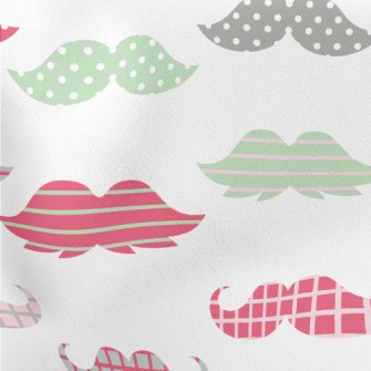 Color Cartoon Beard Stretch Ponte