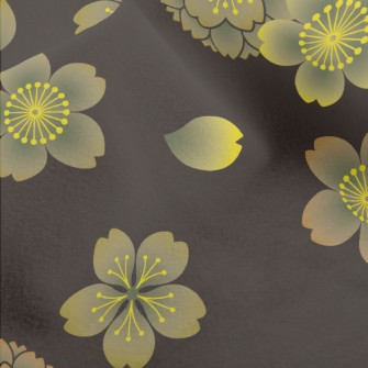 Beautiful Cherry Blossom Patte Micro Fleece