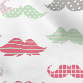 Color Cartoon Beard Micro Fleece