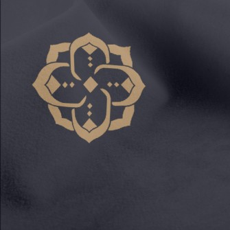 Modern Golden Flowers Micro Fleece