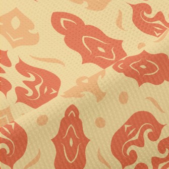 Three Color Graffiti Pattern Piqué